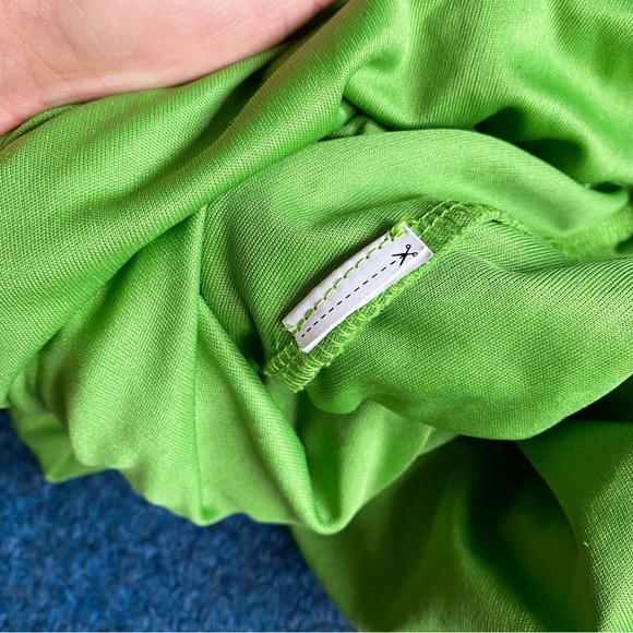 🍃 BERSHKA GREEN HIGH WAIST BACK TIE CROCHET MINI SKIRT! - Picture 11 of 13